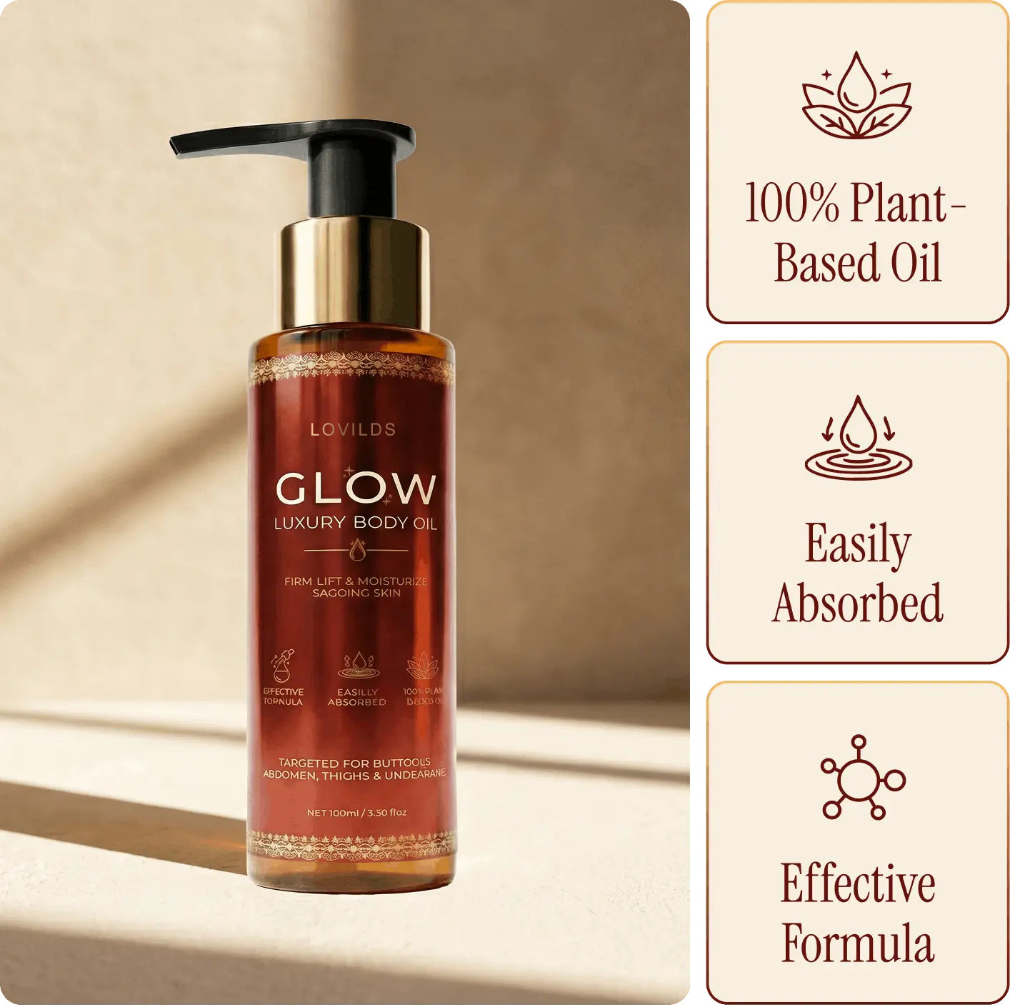🔥 Last Day: 60% Off- Glow Luxury Body Oil 100ml