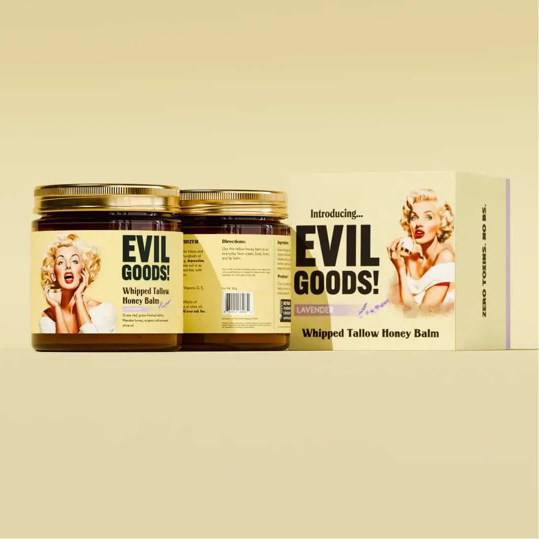 EVIL GOODS® Premium Beef Tallow and Manuka Honey Balm